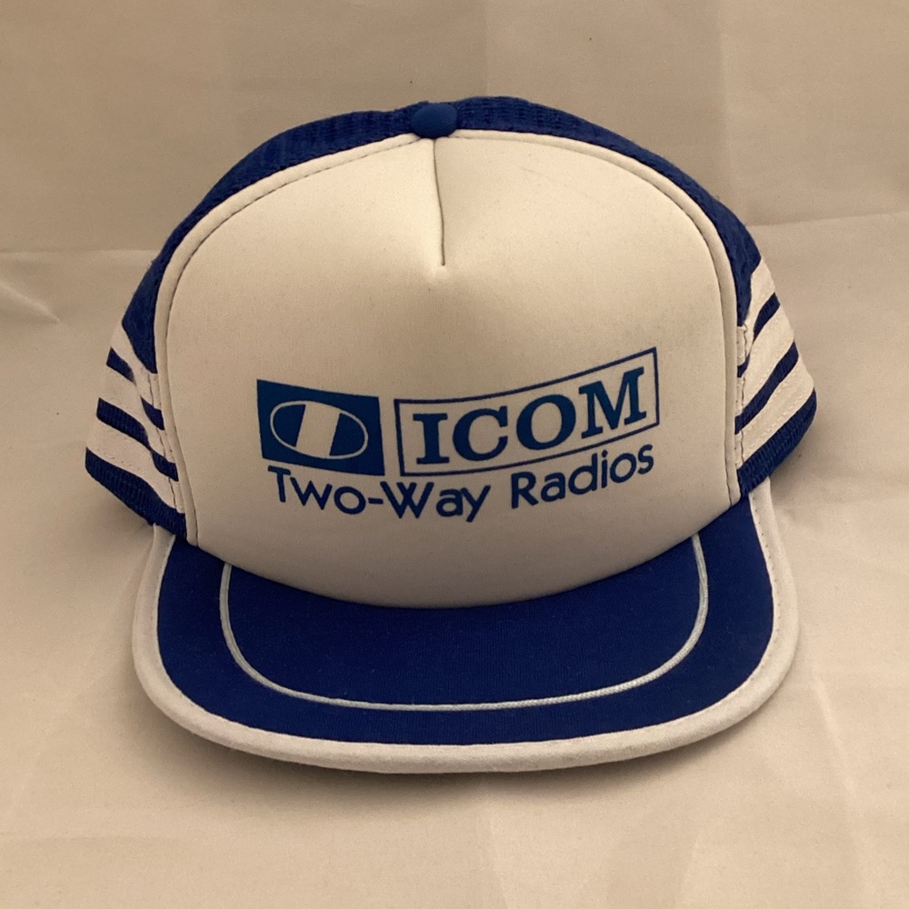 Icom Two-Way Radios vintage trucker hat